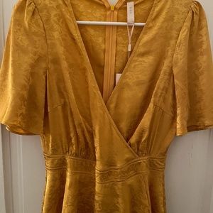Golden Midi Dress (Y.A.S)